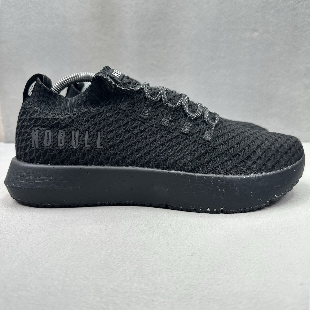 NOBULL Drive Knit Mens Size 10 Shoes Triple Black Athletic Gym Running Workout